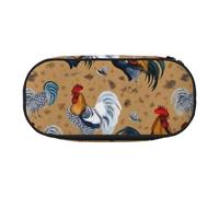 Shine Rooster Trousse à crayons portable légère et spacieuse pour fournitures scolaires et maquillage, Noir , Taille unique, Organiseur de sac