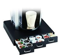 SHINE Tiroir à dosettes de café, compatible avec les dosettes Nespresso et Keurig K-Cup, tiroir coulissant, base antidérapante