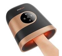 SHINE WELL Masseur de main pour l'arthrite et le canal carpien, masseur des mains avec chaleur et compression, 3 modes, 3 intensités, 2 niveaux de chaleur, appareil de massage des mains pour homme et