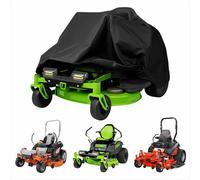 Shine123 Housse de tondeuse étanche à zéro tour, 420D robuste, protection universelle pour tondeuses jusqu'à 152,4 cm
