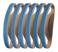 Shineboc 10PCS Bandes Abrasives 25 x 762 mm Grain 40/60/80/120/240/400