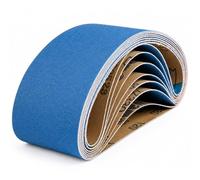Shineboc 10PCS Bandes Abrasives 75 x 533 mm Grain 40/60/80/120/240/400