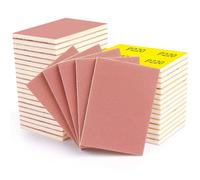 Shineboc 20pcs éponges De Ponçage, Grains 150/180/220/240/320/400/600/800/1000/1200, Blocs D'éponges De Ponçage, Ponceuse à Main pour Poncer La Peinture sur Bois, La Rouille Métallique, Les Murs