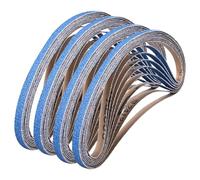 Shineboc 30PCS Bande Abrasive 9 x 533 mm 60 Grain | Ensemble de Bandes Abrasives pour Ponceuse à Bande, Bois & Métal