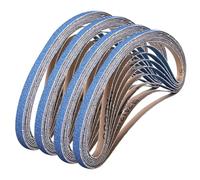 Shineboc 30PCS Bande Abrasive 9 x 533 mm 80 Grain | Ensemble de Bandes Abrasives pour Ponceuse à Bande, Bois & Métal