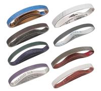 Shineboc Bandes Abarasives 13 x 305 mm Grains 120-3000 | Ensemble de Bandes Abrasives pour Ponceuse à Bande, Bois & Métal