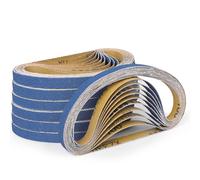 Shineboc Bandes Abrasives 13 x 457 mm, 40 Pièces Bandes Abrasives Grain 120 pour Ponceuse à Bande pour Métal Bois