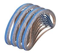 Shineboc Bandes Abrasives 9 x 533 mm, 30 Pièces Bandes Abrasives Grain 100 pour Ponceuse à Bande pour Métal Bois