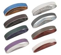 Shineboc Bandes Abrasives pour Affûteuse de Couteaux 19 x305 mm, 32 Pièces Bandes de Remplacement pour d'affûteur de Couteaux et d'outils Ken Onion Edition, Grains 120/180/240/400/600/800/1000/3000