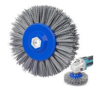 Shineboc Brosse Abrasive 150 mm M14 en Nylon Grain 120 | Brosse de Meulage pour Nettoyer/Dérouiller/Dégriser/ébavurer Compatible avec Rénovateur Exterieur
