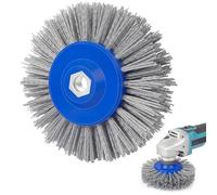 Shineboc Brosse Abrasive 150 mm M14 en Nylon Grain 60 | Brosse de Meulage pour Nettoyer/Dérouiller/Dégriser/ébavurer Compatible avec Rénovateur Exterieur