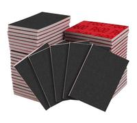 Shineboc éponges Abrasive,20 Pièces Grain 600 Papier abrasif utilisable à Sec et à l'eau Adapté Au Bois, à L'Artisanat, Aux Cloisons SèChes, Au MéTal, à La RéParation De Carrosserie