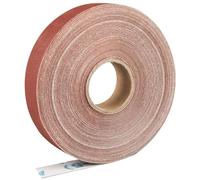 Shineboc Rouleau de papier abrasif 2,5 cm x 25 m Papier abrasif à l'oxyde d'aluminium grain 320 adapté au ponçage, au bois, au traitement des meubles, à l'acier inoxydable et au traitement du corps
