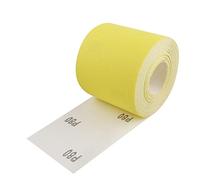 Shineboc Rouleau de papier abrasif, 93 mm x 10 mètres grain 80 papier de verre quartz pour le bois, le métal, la peinture, le plâtre, le mastic, l'automobile, compatible avec les ponceuses manuelles
