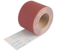 Shineboc Rouleau de Papier Abrasif Grain 100, 93 mm x 10 m Papier de Verre en Toile émeri à Base de Tissu,Ponçage Humide Rouleau Abrasif pour Métal Bois,pour Ponceuses Vibrantes et Manuelles