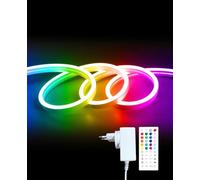 ShineBurky RGB Neon Ruban Led 15m, Bande Led RGB, Ruban Led Exterieur Etanche avec APP Bluetooth et Télécommande IR, Neon Led Flexible, pour Salon, Chambre