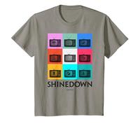 Shinedown Twenty20 Three T-Shirt, Enfant, Ardoise, 6 Ans