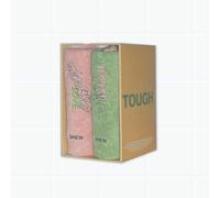 SHINee ONEW 5ème Mini album de serviettes Tough Love Lot de 2 - Version verte et rose / 2 serviettes + 2 cartes photo + 2 cartes d'images