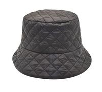 SHINEHUA Bob Seau Chapeau Grosses Têtes Femmes Vintage Chapeau de Couleur Unie d'extérieu de Pêcheur Motif à Carreaux Pliables et Respirants pour la Randonnée en Plein Air