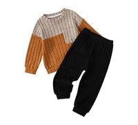 SHINEHUA Ensemble Bebe Garçon Sweatshirt Et Pantalon Jogging De Survêtement Baby Garcon Taille Elastique Jogging Fitness Course Football Vêtements De Survêtement pour Enfants