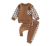 SHINEHUA Ensemble Enfant Garcon Ensemble Sweatshirt Et Pantalon Jogging Garçons Décontractés Jogging Fitness Course Football Vêtements De Survêtement pour Enfants