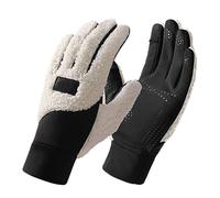 SHINEHUA Gloves Femmes d'hiver Antidérapant et Cyclisme Légers Thermiques Antidérapants Coupe-Vent pour par Gloves de Sport à Écran Tactile pour la Course à Pied Randonnée Vélo (Beige, XL)