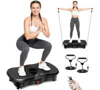 ShineMaos Machine d'exercice à plaque vibrante, plaque vibrante pour drainage lymphatique, plaque vibrante pour tout le corps, machine à plaques vibrantes de puissance de 204 kg, plaques de vibration