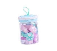 SHINEOFI 1 boîte Boîte de Gommes Patte de Chat Colorées et Lumineuses Gomme Portable Sûre et Légère pour Design Adorable Outil Éducatif Pratique Couleur Couleur