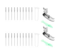 SHINEOFI 1 Ensemble Aiguilles Antidérapantes Précision de Couture pour Tissus Épais et Glissants