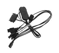 SHINEOFI 1 Ensemble Contrôleur RGB avec Adaptateur Système de Synchronisation Lumière pour Pc Éclairage LED Mini RGB Installation Facile et Pratique Accessoire Innovant pour du Bureau