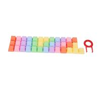 SHINEOFI 1 Ensemble Dessus De Touche Claviers Accessoires De Clavier Décor De Clavier Remplacer Les Touches Trousses De Porte-clés Touches D'ordinateur Yellow Pbt
