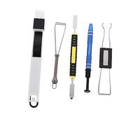 SHINEOFI 1 Ensemble Outil de Retrait de Keycaps pour Claviers Mécaniques Pratique avec Brosse de Nettoyage et Outils de Fixation pour Nettoyage des Composants Électroniques