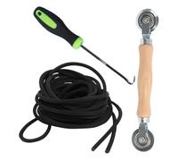 SHINEOFI 1 Ensemble Outils de Réparation pour Écran de Fenêtre Pression Extracteur et Bande pour Installation de Moustiquaire