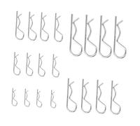 SHINEOFI 1 Jeu Épingle De Sûreté Compatible Forme Printemps Acier Poignée Goupille De Fixation Clip De Goupille Pince À Ressort Zingage Environnemental Silver 20 Pièces