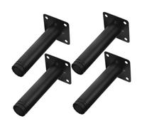 SHINEOFI 1 Jeu Inoxydable Remplaçants pour Canapé Cabinets avec Patins Antidérapants De Hauteur pour Tables Lits 4 Pièces