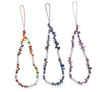 SHINEOFI 1 Jeu Lanières De Téléphone Perles Colorées De Bracelets Décoratifs Avec Pour Accessoires De Mobile Et Décoration De 3 Pièces