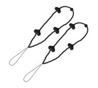 SHINEOFI 1 Jeu Lanières De Téléphone Perles Forme De Cœur Dragonne Perte Pour Smartphone Accessoire Élégant Pour Filles Et Femmes 2 Pièces