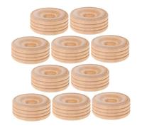 SHINEOFI 1 Jeu Roue en Bois pour Enfants Support Portatif Porte-clés Portable Accessoires Roues Sonnette Vélo Enfant Décoration Artificielle Toupie 3D Beige Arbre De Lotus 10 Pièces