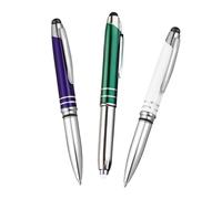 SHINEOFI 1 Jeu Stylo À Bille Tactile Stylos Noirs Style Marqueur Indélébile Stylo avec Lumière Marqueur Marqueurs De Peinture Stylos Verts Dirigé Appareil Métal 3 Pièces