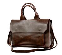 SHINEOFI 1 Pièce à Bandoulière Homme Cuir PU Professionnel Élégant pour Ordinateur Portable pour Affaires Études Pratique avec Portabilité Multifonctionnelle