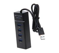 SHINEOFI 1 Pièce Adaptateur USB Hub Ports Multifonction Portable pour Pc Répartiteur de Données et Recharge Compatible avec XP Vista Win et Plus