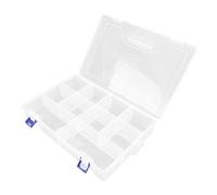 SHINEOFI 1 Pièce Boîte de Rangement Transparent à Compartiments pour Accessoires Électroniques Organisateur Durable pour Outils Fournitures