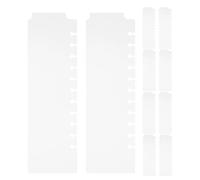 SHINEOFI 10 Intercalaires pour Classeur en Plastique avec Onglets Effaçables, Résistants Déchirure, Gain de Place, pour Cahiers à Feuilles Mobiles et Usage Scolaire