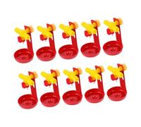 SHINEOFI 10 pièces Abreuvoirs Automatiques pour Poules avec Nipples à Bille Distributeur Eau pour Volaille Installation Facile sur Cage Kit Hydratation pour Fermes et Usage Domestique