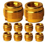 SHINEOFI 10 pièces Adaptateur de Pied Micro Femelle à Mâle Lot de Vis Mic Stand Aluminium Antidérapant Compatible Supports Microphone et Trépieds