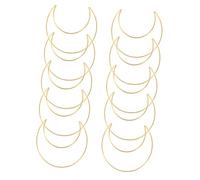 SHINEOFI 10 pièces Anneaux de Capteur de Rêves Métal Lune Dorée Cercles Robustes pour Bricolage DIY Décoration Chambre Séjour et Voyage Portable