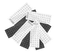 SHINEOFI 10 Pièces Autocollants de Clavier pour Ordinateur Stickers de Remplacement avec Design Noir et Blanc Adaptés Aux Claviers de Bureau et Portables