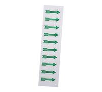 SHINEOFI 10 pièces Autocollants Flèche Directionnelle Durables et Résistants Déchirure Signalisation Orientation pour Conduites et Flux Autocollants Avertissement Pratiques et Faciles à