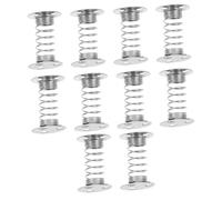 SHINEOFI 10 pièces Base Ressort pour Tête Secouante de Voiture Ressort Acier Socle Compact à Compression pour Figurines de Tableau de Bord Mouvement Oscillant Automatique