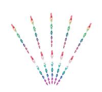 SHINEOFI 10 Pièces Bâton Spiralé en Plastique, Mouvement Activé Vent | Couleur Vive et Surface Réfléchissante, pour Balcon et Jardin, Aide à Éloigner les Corbeaux des Fruits